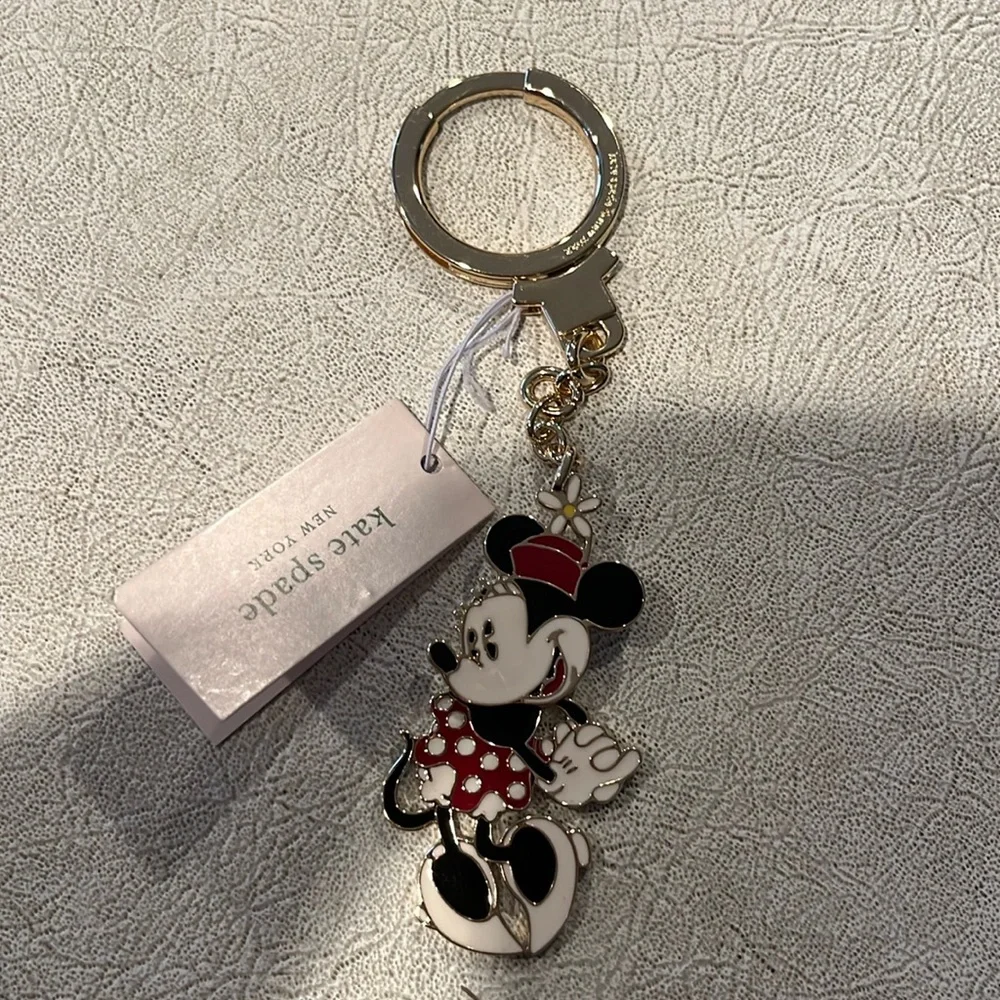 Kate spade x Disney Minnie Mouse keychain NWT